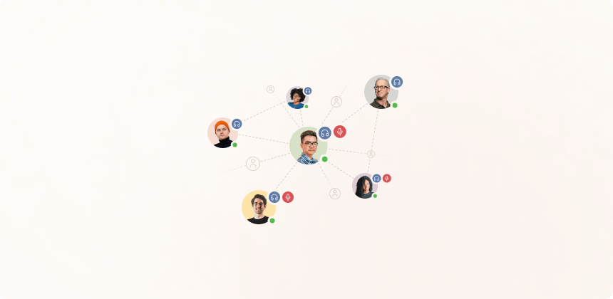 llustration of users' avatars