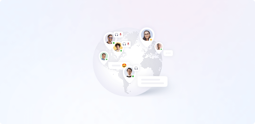 Illustration of users all over the world