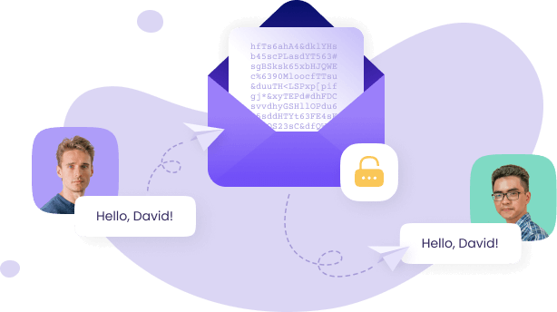Illustration of the secure chatting
