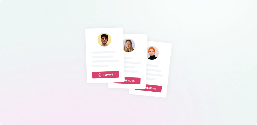 Illustration of users' profile