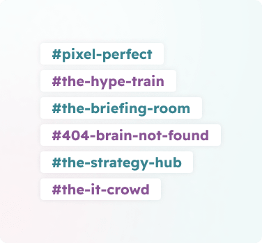 Example of the office chat room names