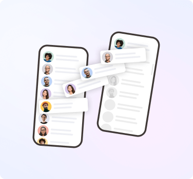 Illustration of the messenger changing