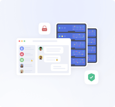 Illustration of the secure messenger