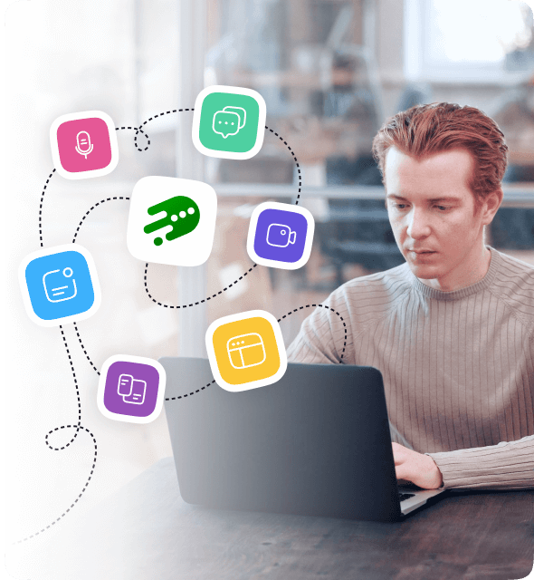 Illustration of multitasking in Virola