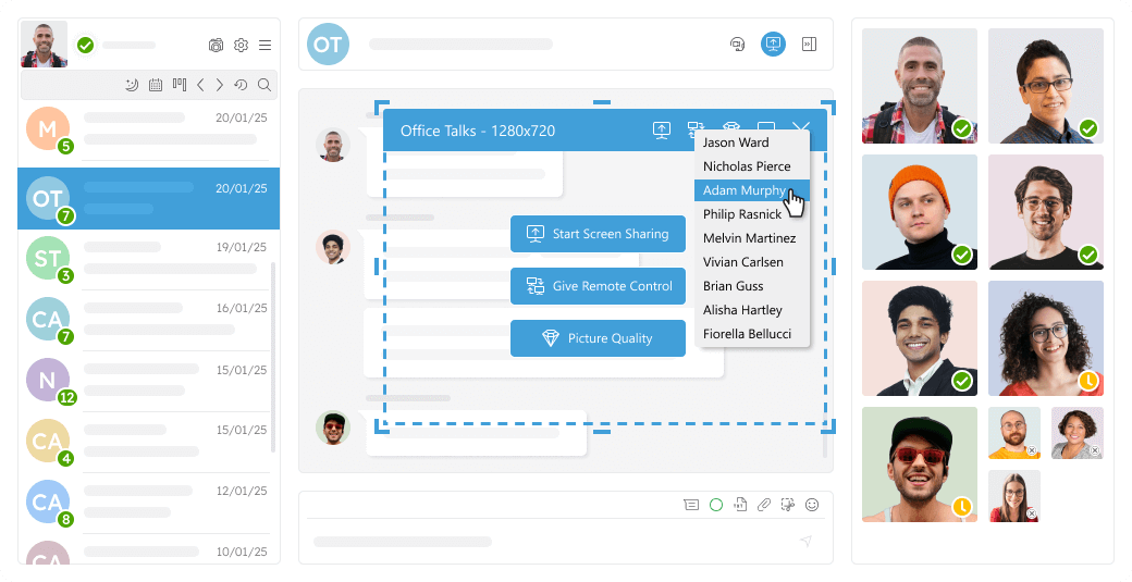 Remote control in Virola Corporate Messenger