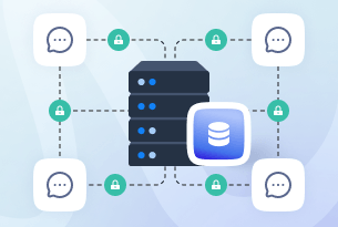 Illustration of data encryption in Virola