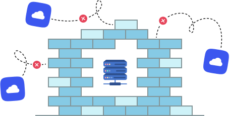 Illustration of an air-gapped environment