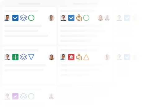 Screenshot of task board