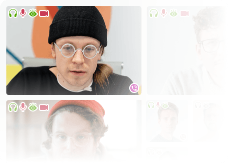 Illustration of video meeting