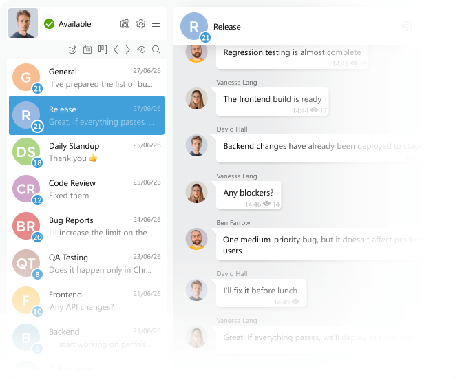 Illustration of secure messenger