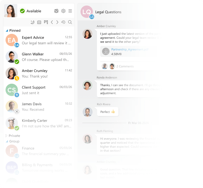 Illustration of secure messenger