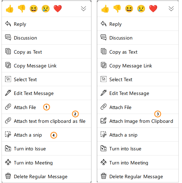 Attaching a file to the message
