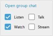 Intercom options activation