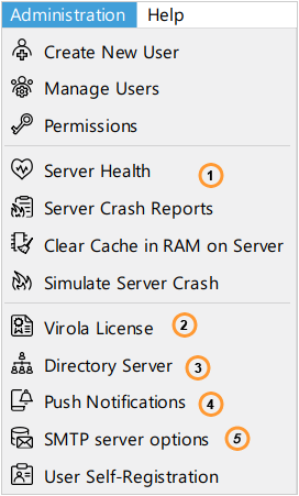 Virola Server configuration Virola Server configuration